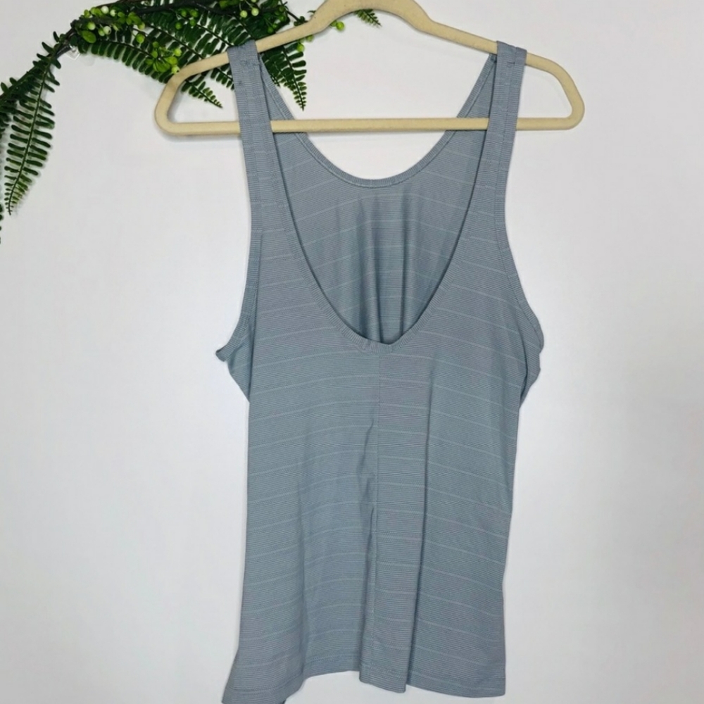 🌹Athleta Light Gray Side Tie Tank Top Sz XS